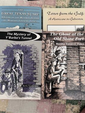4 Texas Historical Fiction Books Author Signed Martha Tannery Jones